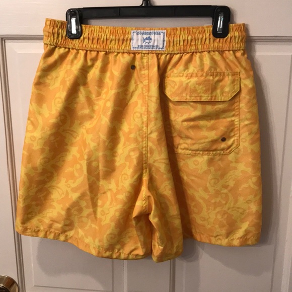 Yellow Southern Tide Fish Swim Suit Size Small - Picture 2 of 5